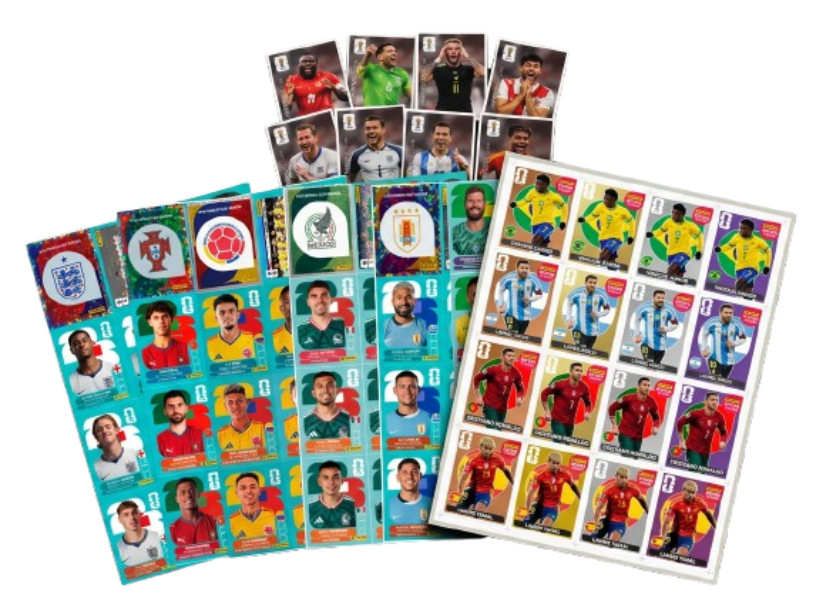 Kit completo: todas as figurinhas e álbum
